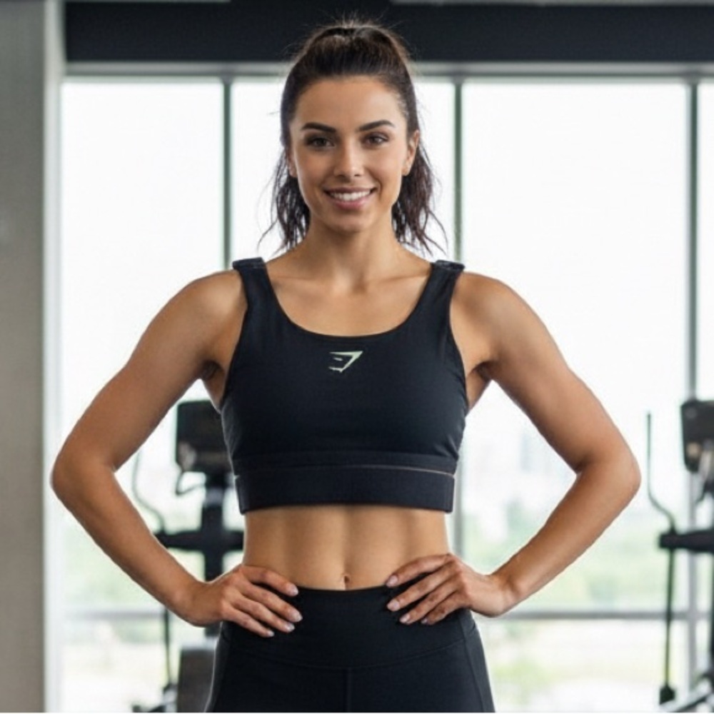 Gymshark Sz S Black Athletic Sport Bras